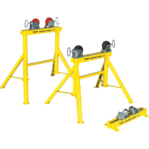 Support Adjust-A-Rolls, Capacit&eacute; de chargement 1000 lb, Capacit&eacute; max. de tuyau 36" M & M Nord Ouest Inc