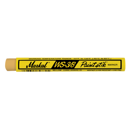 B&acirc;ton de peinture WS-3/8 Paintstik, B&acirc;ton plein, Jaune M & M Nord Ouest Inc