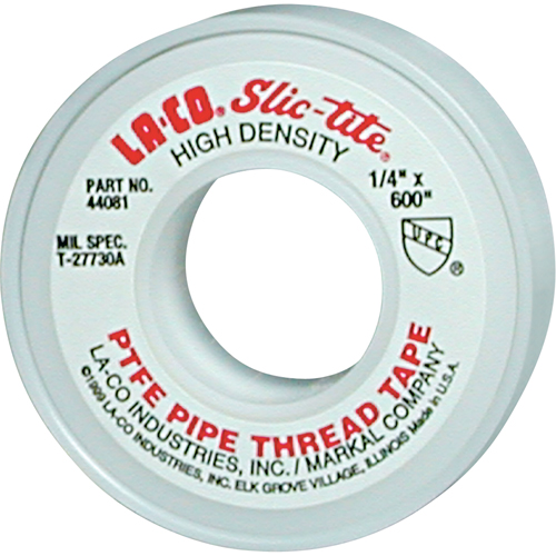 Slic-Tite&reg; PTFE Thread Tape, 300" L x 1/2" W, White M & M Nord Ouest Inc
