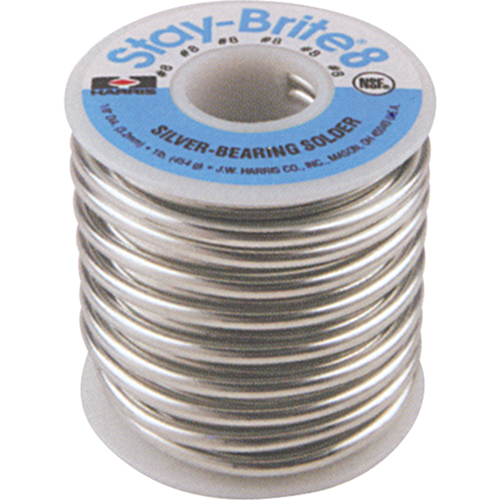 M&eacute;tal d'apport Stay-Brite 8, Sans plomb, 94 % d'&eacute;tain, 6 % d'argent, &acirc;me Plein, dia. 0,0625" M & M Nord Ouest Inc
