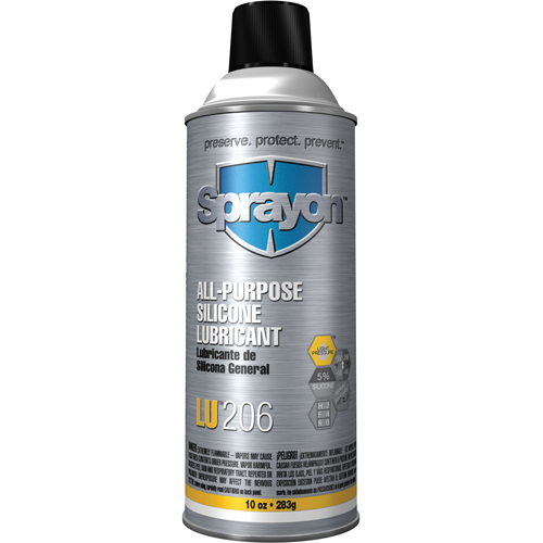 LU206 All-Purpose Silicone Lubricant, Aerosol Can M & M Nord Ouest Inc