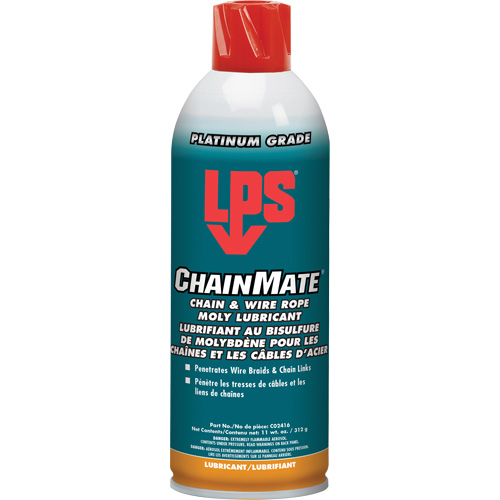 Lubrifiant pour chaînes & c&acirc;bles m&eacute;talliques Chainmate, Canette a&eacute;rosol M & M Nord Ouest Inc