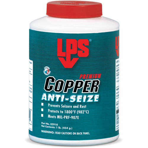 Copper Anti-Seize, 1/2 lbs., Bottle, 1800°F (982°C) Max Temp. M & M Nord Ouest Inc