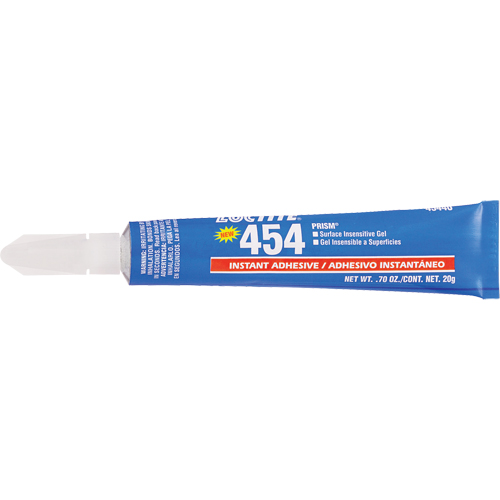 Gel adh&eacute;sif instantan&eacute; Prism 454, Transparent, Tube, 20 g M & M Nord Ouest Inc