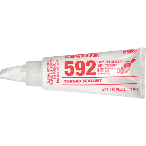 Thread Sealant 592 PST Slow Cure, Tube, 250 ml, -53.88° C - 204° C/-65° F - 400° F M & M Nord Ouest Inc