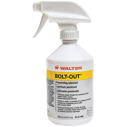 Huile p&eacute;n&eacute;trante Bolt-Out, Bouteille &agrave; g&acirc;chette, 500 ml M & M Nord Ouest Inc