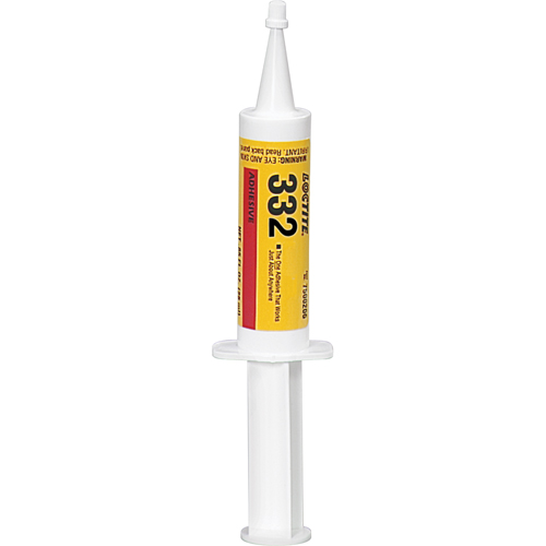 Adh&eacute;sif structurel 332 pour environnements s&eacute;v&egrave;res, 623 g, Seringue, Ambr&eacute;e M & M Nord Ouest Inc