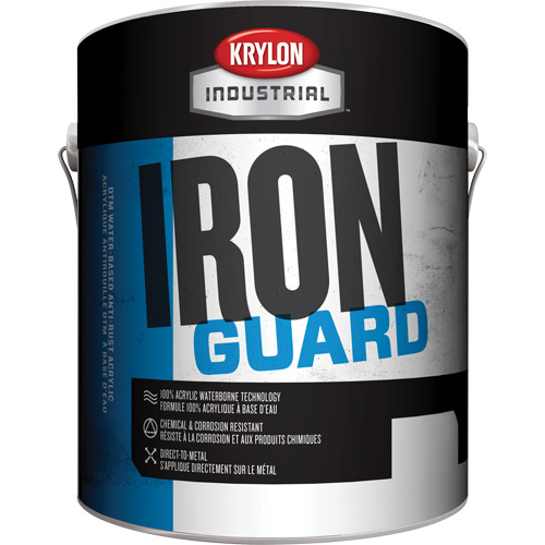 &eacute;mail industriel &agrave; base d'eau Iron Guard, 3,78 L, Gallon, Rouge M & M Nord Ouest Inc