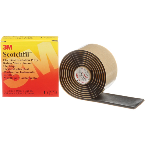 Mastic isolant Scotchfil, Rouleau, Noir M & M Nord Ouest Inc