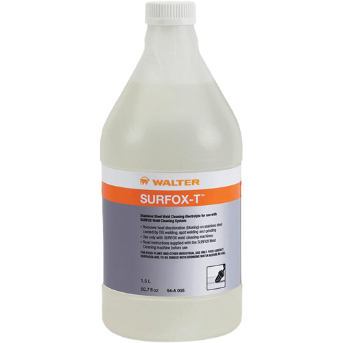Nettoyant de soudures SURFOX-T, 1,5 L, Bouteille M & M Nord Ouest Inc