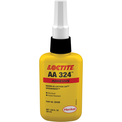 324 Speedbonder Structural Acrylic Adhesive, Two-Part, 50 ml, Bottle, Yellow M & M Nord Ouest Inc