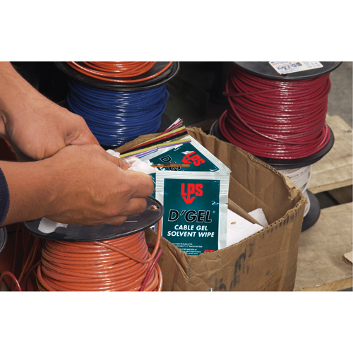 D'Gel&reg; Cable Gel Solvent, Packets M & M Nord Ouest Inc