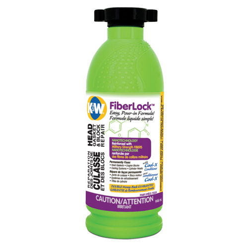 Fluide de r&eacute;paration pour joint de culasse et bloc-moteur Fiberlock, Bouteille, Beige M & M Nord Ouest Inc