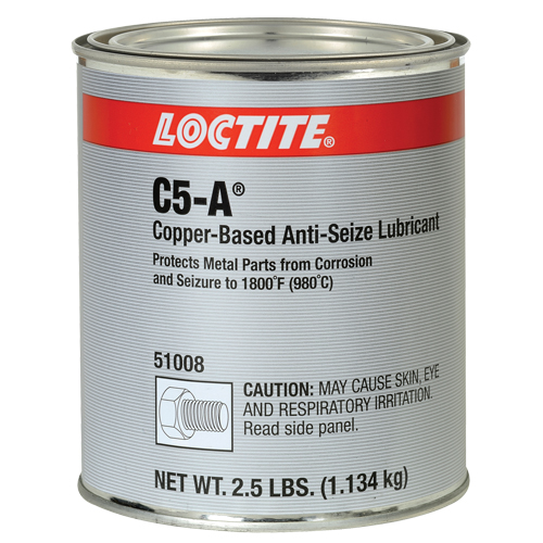 Lubrifiant antiblocage au cuivre Loctite 8008 C5-A, 2,5 lb, Canette, 1800°F (982°C) Temp&eacute;rature max. M & M Nord Ouest Inc