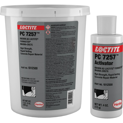 Produit de r&eacute;paration du b&eacute;ton Fixmaster Magna-Crete, Trousse, Gris M & M Nord Ouest Inc