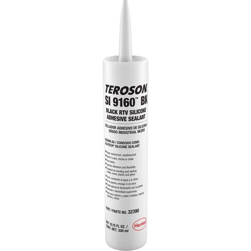 Scellant &agrave; la silicone Teroson SI 9160, Cartouche, Noir M & M Nord Ouest Inc