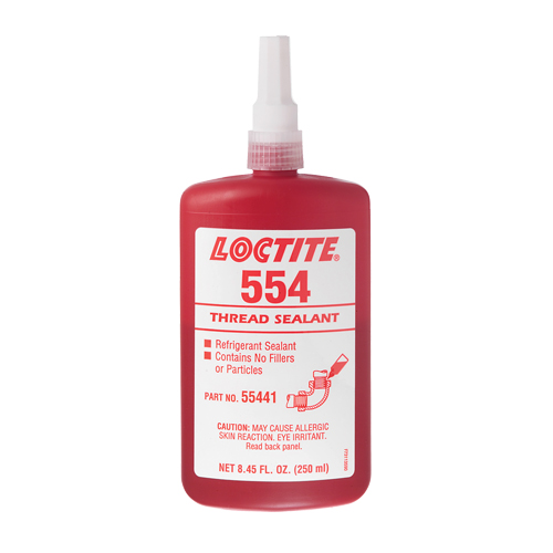 Produit d'&eacute;tanch&eacute;it&eacute; pour raccords filet&eacute;s 554, Bouteille, 10 ml, -53,89° C - 148,89° C/-65°F - 300°F M & M Nord Ouest Inc