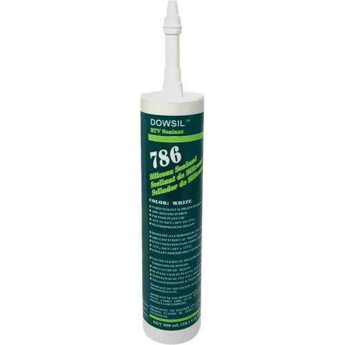 Dowsil 786 Silicone Sealant, 300 ml, Cartridge, White M & M Nord Ouest Inc
