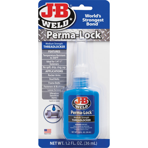 Compos&eacute; de blocage Perma-Lock, Bleu, Moyen, 36 ml, Bouteille M & M Nord Ouest Inc