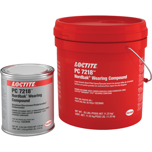 Wearing Compound 7218, 25 lbs., Pail, Two-Part, Grey M & M Nord Ouest Inc