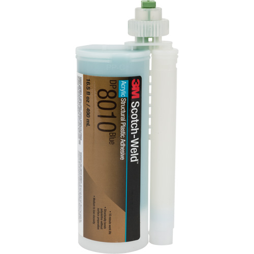 Scotch-Weld Structural Plastic Adhesive, Two-Part, Cartridge, 490 ml, Blue M & M Nord Ouest Inc