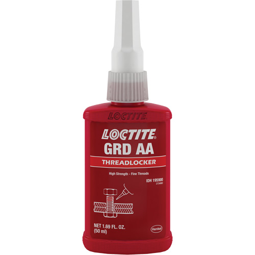 Letter Grade AA Wicking Grade Threadlocker, Green, High, 50 ml, Bottle M & M Nord Ouest Inc
