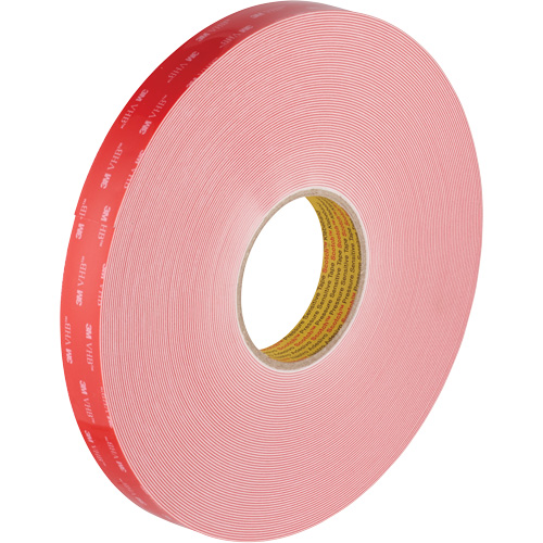 VHB Tape, 32.9 m (108') L x 1117.6 mm (44") W, 0.028 mm, Acrylic M & M Nord Ouest Inc