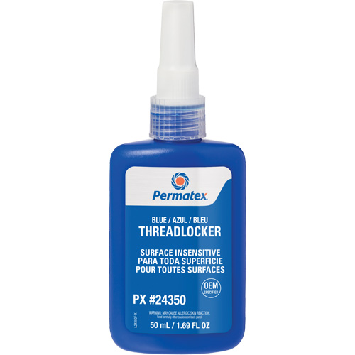 Adh&eacute;sif frein-filet pour toute surface, Bleu, &eacute;lev&eacute;, 50 ml, Bouteille M & M Nord Ouest Inc