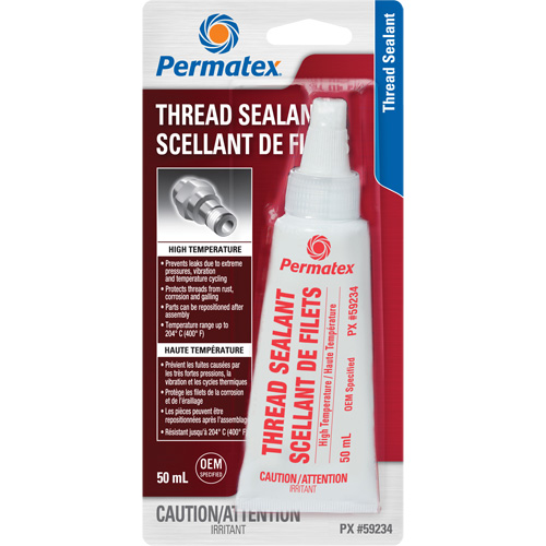 Scellant pour filetage haute temp&eacute;rature, Bouteille, 50 ml, -54° C - 204° C/-65° F - 400° F M & M Nord Ouest Inc