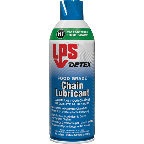 Detex&reg; Food Grade Chain Lubricant, 12 oz./340 g/430 ml, Aerosol Can M & M Nord Ouest Inc