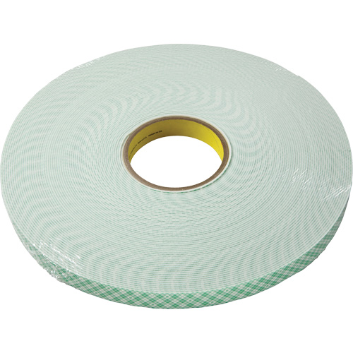 Double-Coated Urethane Foam Tape, 33 m (108') L x 9.5 mm (3/8") W, 60 mils, Urethane M & M Nord Ouest Inc