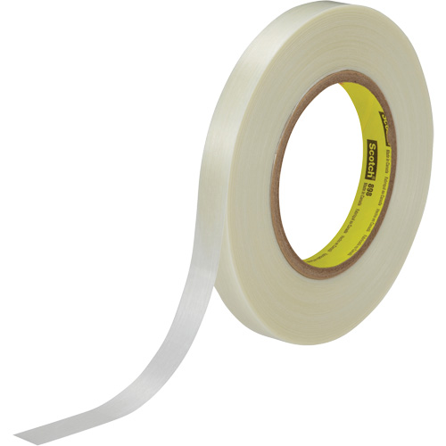 Ruban renforc&eacute; de filaments Scotch, &eacute;paisseur 6,6 mils, 9 mm (0,35") x 55 m (180')  M & M Nord Ouest Inc