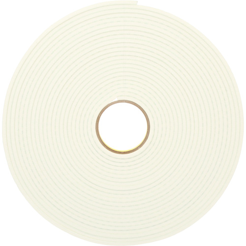 Double-Coated Urethane Foam Tape, 16.5 m (54') L x 12.7 mm (1/2") W, 25 mils, Urethane M & M Nord Ouest Inc