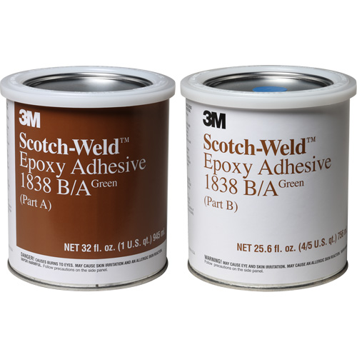 Adh&eacute;sif Scotch-Weld, 32 oz liq., Seau, Deux composants, Vert M & M Nord Ouest Inc