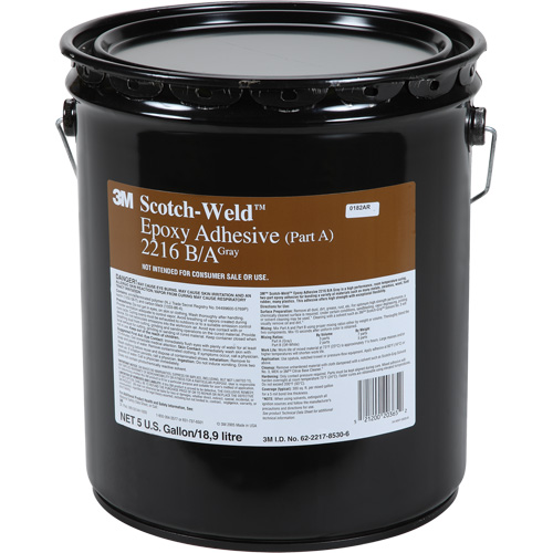 Scotch-Weld Adhesive, 5 gal., Pail, Two-Part, Grey M & M Nord Ouest Inc