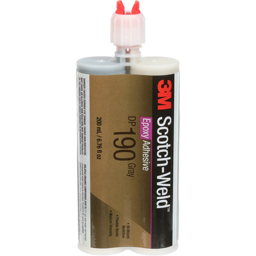 Scotch-Weld Adhesive, 200 ml, Cartridge, Two-Part, Grey M & M Nord Ouest Inc
