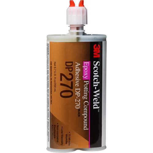 Scotch-Weld Potting Compound, 200 ml, Dual Cartridge, Two-Part, Black M & M Nord Ouest Inc