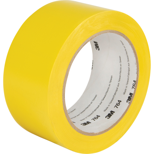 Ruban en vinyle pour travaux g&eacute;n&eacute;raux 764, 50,8 mm (2") la x 32,9 m (108') lo, 5 mils, Jaune M & M Nord Ouest Inc