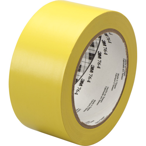 Ruban en vinyle pour travaux g&eacute;n&eacute;raux 764, 1245 mm (49") la x 32,9 m (108') lo, 5 mils, Jaune M & M Nord Ouest Inc