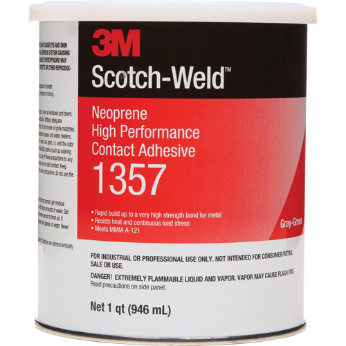 Neoprene High-Performance Contact Adhesive, Can, 32 fl. oz., Grey M & M Nord Ouest Inc