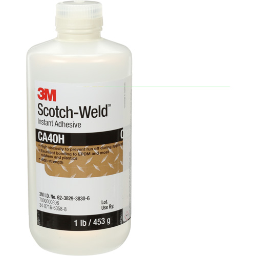 Colle instantan&eacute;e Scotch-Weld, Transparent, Bouteille, 1 lb M & M Nord Ouest Inc