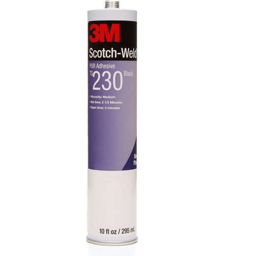 Adh&eacute;sif PUR Scotch-Weld, 10 oz, Cartouche, Noir M & M Nord Ouest Inc