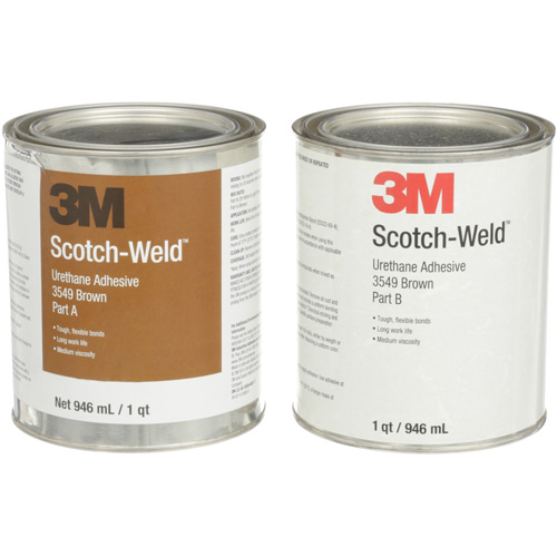 Adh&eacute;sif &agrave; base d'ur&eacute;thane 3549 Scotch-Weld, 64 oz liq., Canette, Brun M & M Nord Ouest Inc