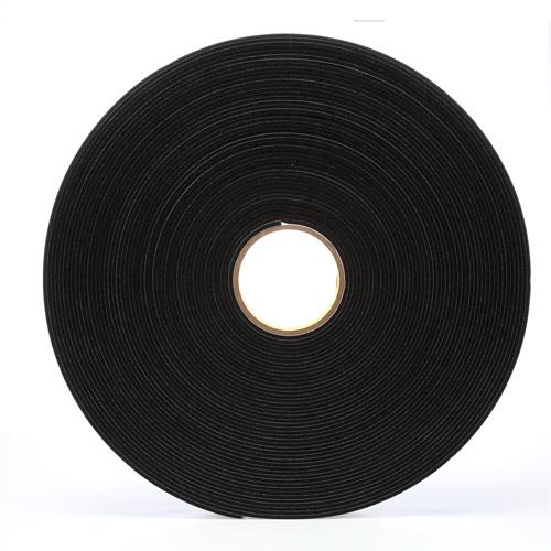 4508 Vinyl Foam Tape, 25.4 mm (1") W x 32.9 m (108') L, 125 mils, Black M & M Nord Ouest Inc