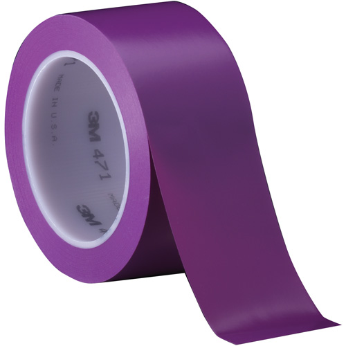 Ruban en vinyle 471, 50,8 mm (2") la x 32,9 m (108') lo, 5,2 mils, Mauve M & M Nord Ouest Inc