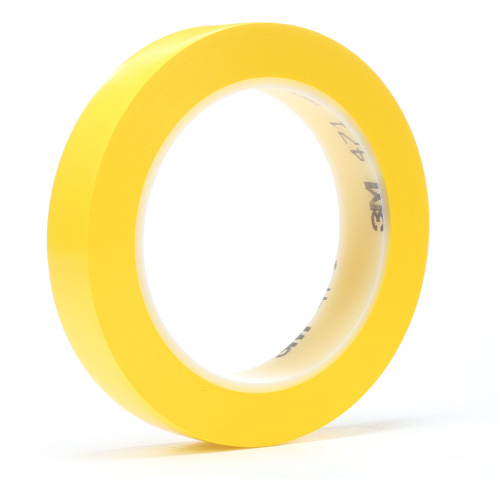 471 Vinyl Tape, 6 mm (1/4") W x 32.9 m (108') L, 5.2 mils, Yellow M & M Nord Ouest Inc