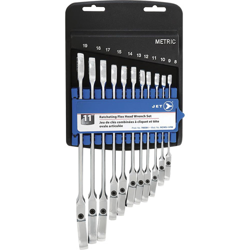 RCWS-11FM Metric Flex Head Ratchet Combination Wrench Set M & M Nord Ouest Inc