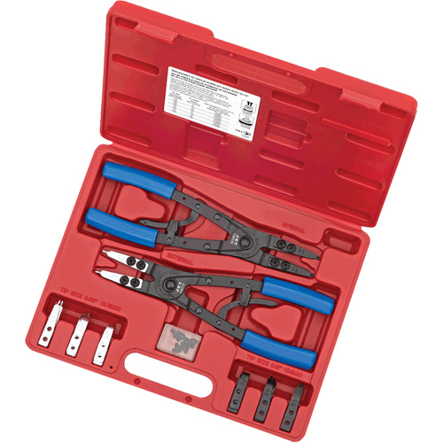 SRP-10S Heavy-Duty Ratcheting Snap Ring Pliers Set, 10 Pieces M & M Nord Ouest Inc