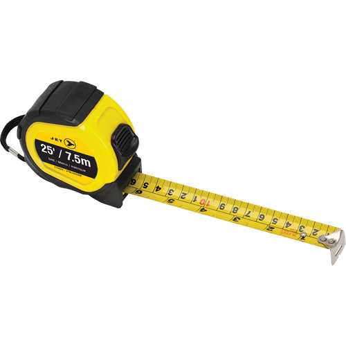 JTM-425SM Tape Measure, 25', Imperial & Metric Graduations M & M Nord Ouest Inc