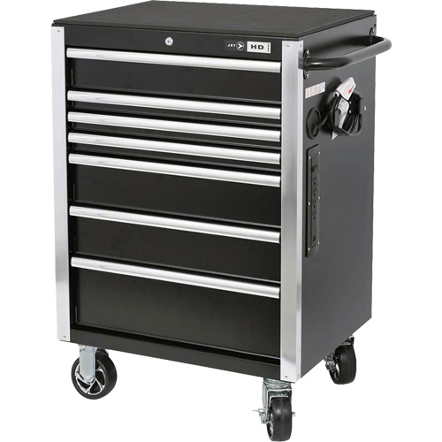 HDRC2807 HD Series Roller Cabinet, 7 Drawers, 27-4/5" W x 21-27/50" D x 40-31/100" H, Black M & M Nord Ouest Inc